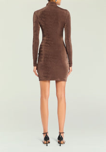 Women | Nara Mini Dress | Slate Brown