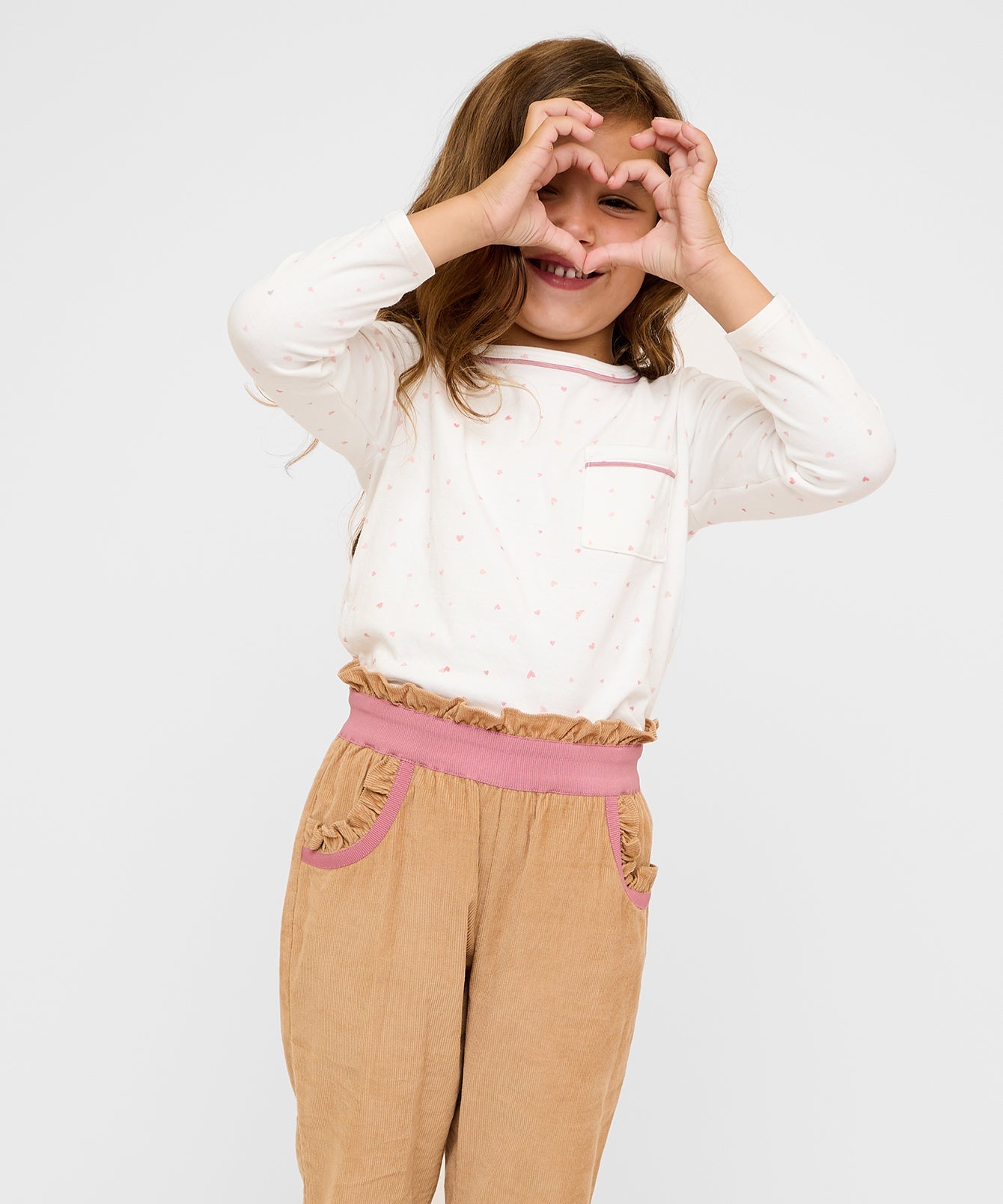 Girls | Edward T-Shirt | Pink/White