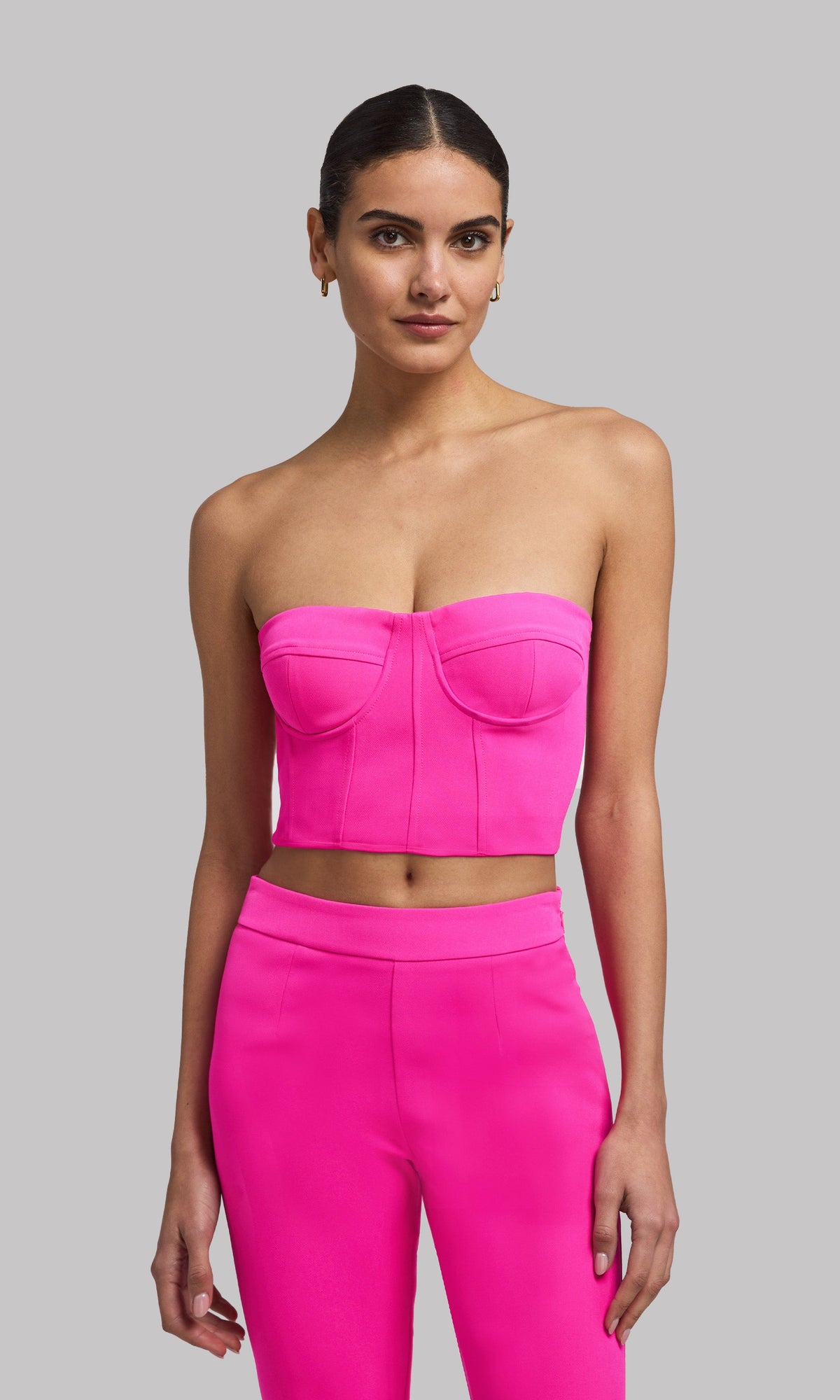 Elaia Crepe Bustier | Magenta