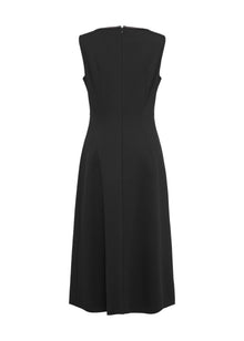 Elegant V-Neck Dress | Black