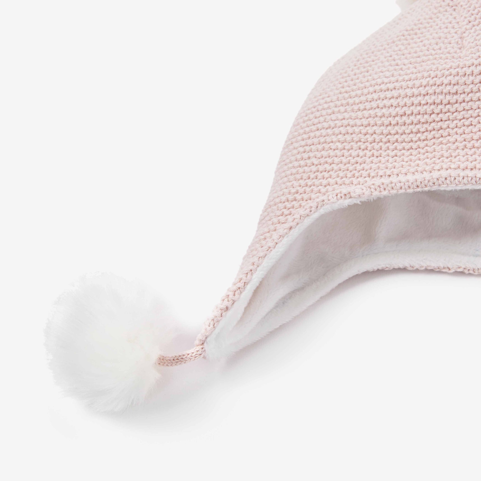 Girls | Sofia & Finn Pale Pink Pom Pom Baby Hat | Pink