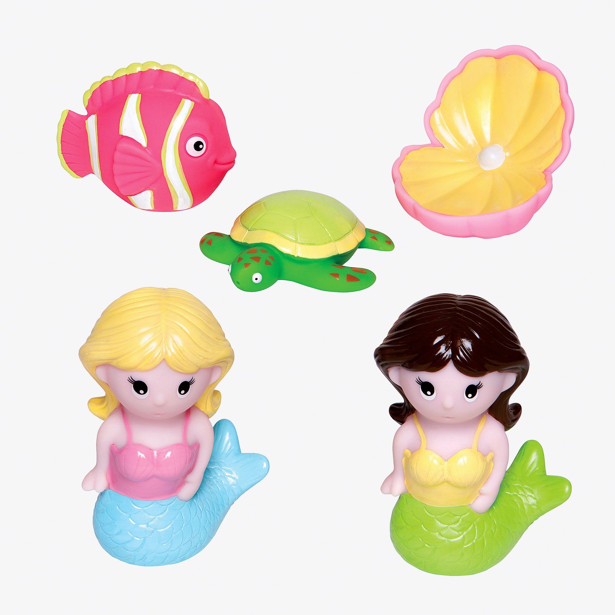 Unisex | Mermaid Party Squirtie Baby Bath Toys | Multi