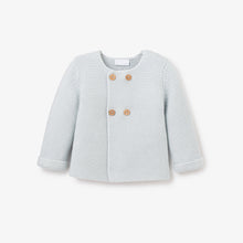 Boys | Sofia & Finn Pale Blue Knit Baby Cardigan | Blue
