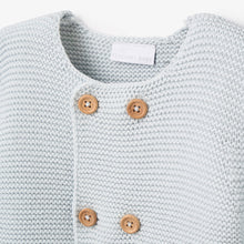 Boys | Sofia & Finn Pale Blue Knit Baby Cardigan | Blue