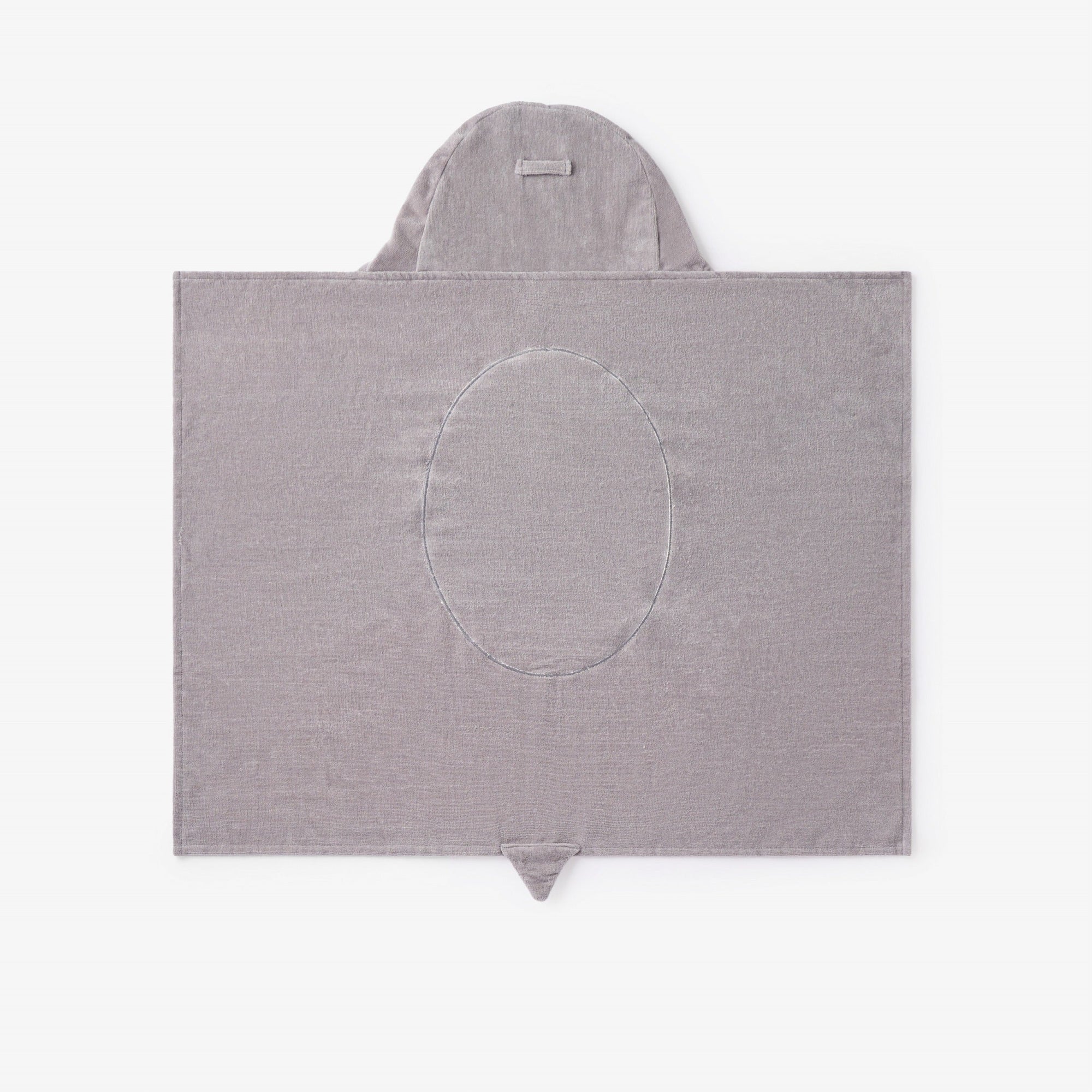 Unisex | Penguin Hooded Baby Bath Wrap | Gray