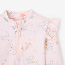 Girls | Pink Sea Magic Flutter Sleeve Baby Rash Guard | Pink