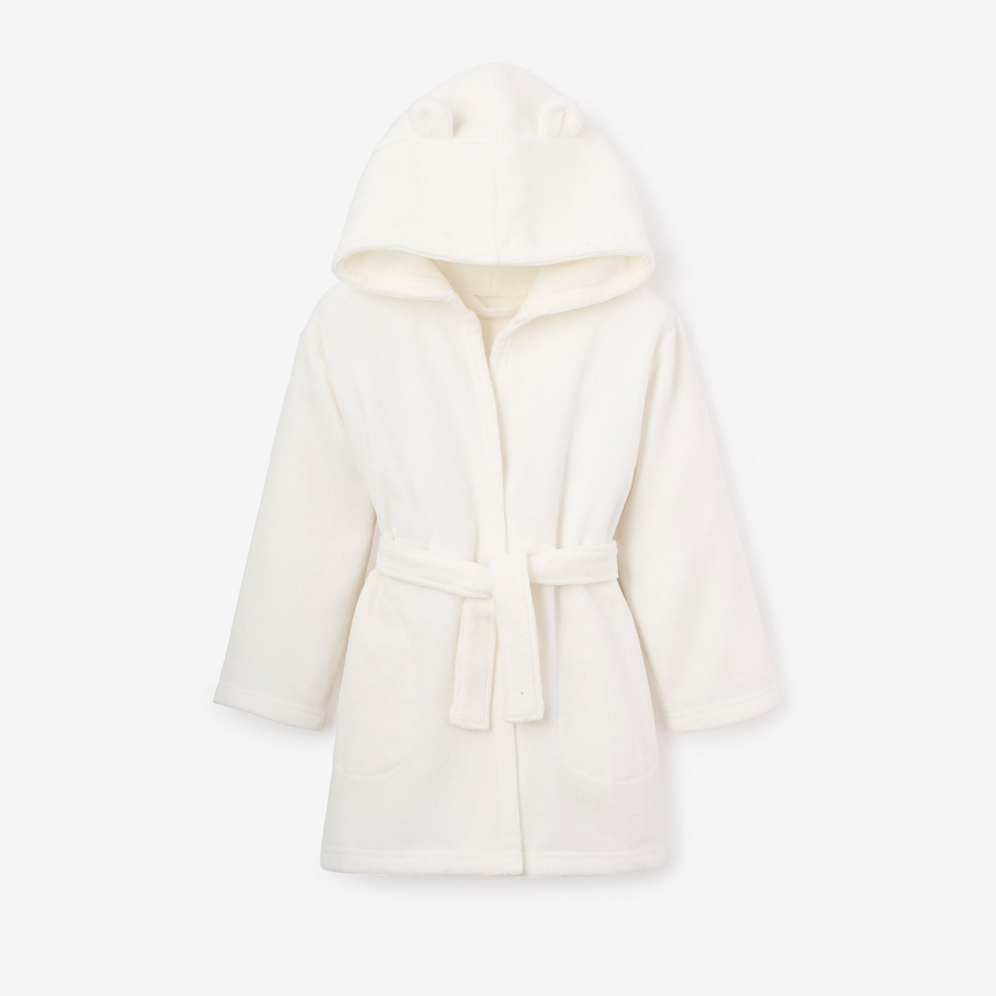 Unisex | White 2-4T Terry Bath Robe | White