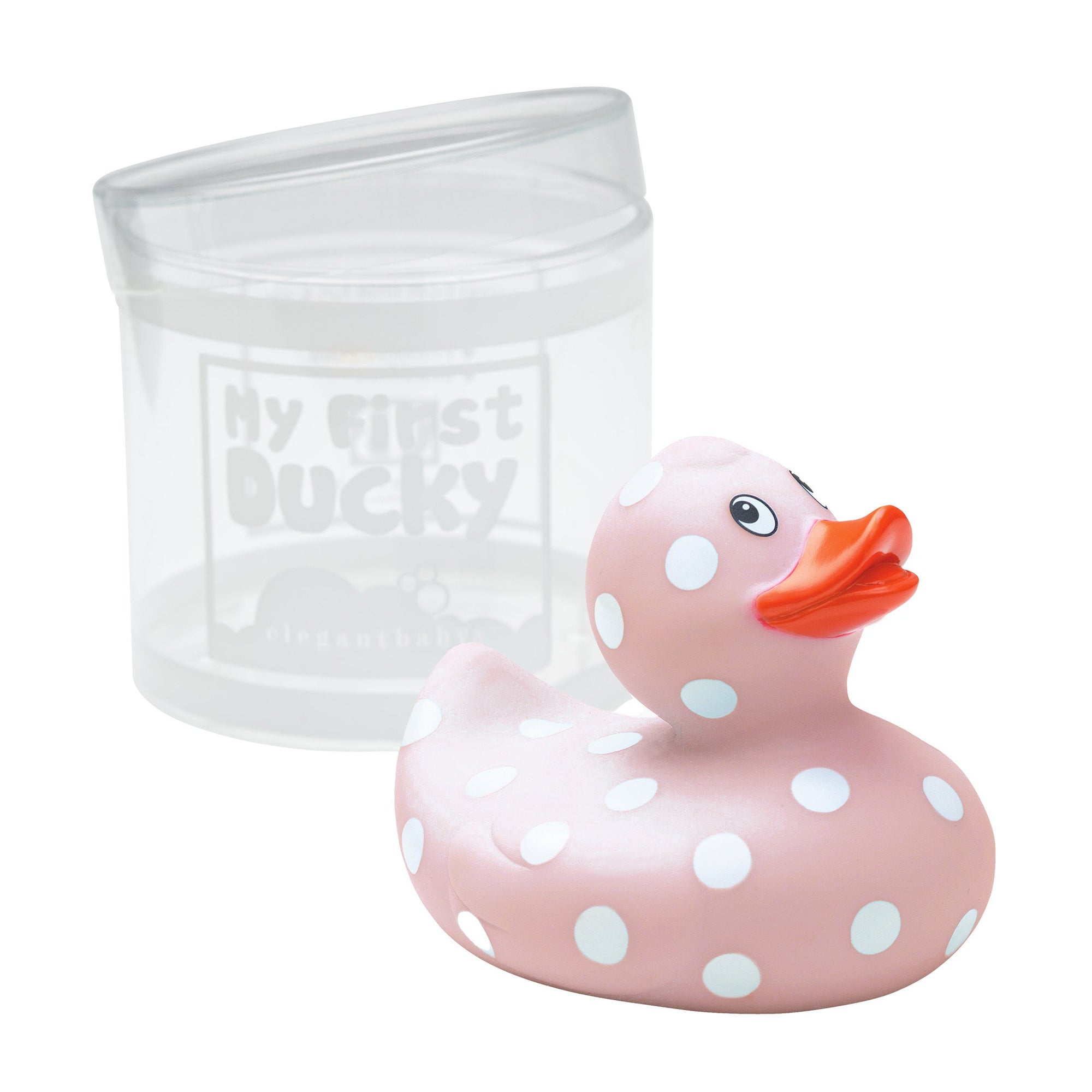 Unisex | Pink Polka Dot Rubber Duckie | Pink