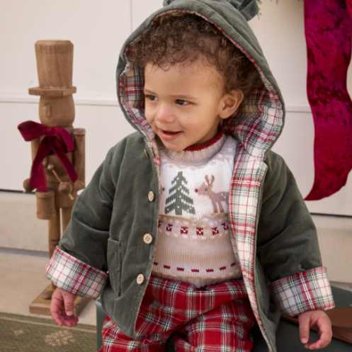 Unisex | Holiday Fairisle Sweater + Tartan Pant Set | Multi
