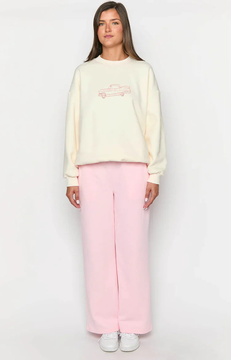 Elodie Crew Neck Sweater | Cream