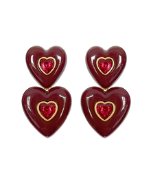 Elodie Earrings in Oxblood - Loren Hope