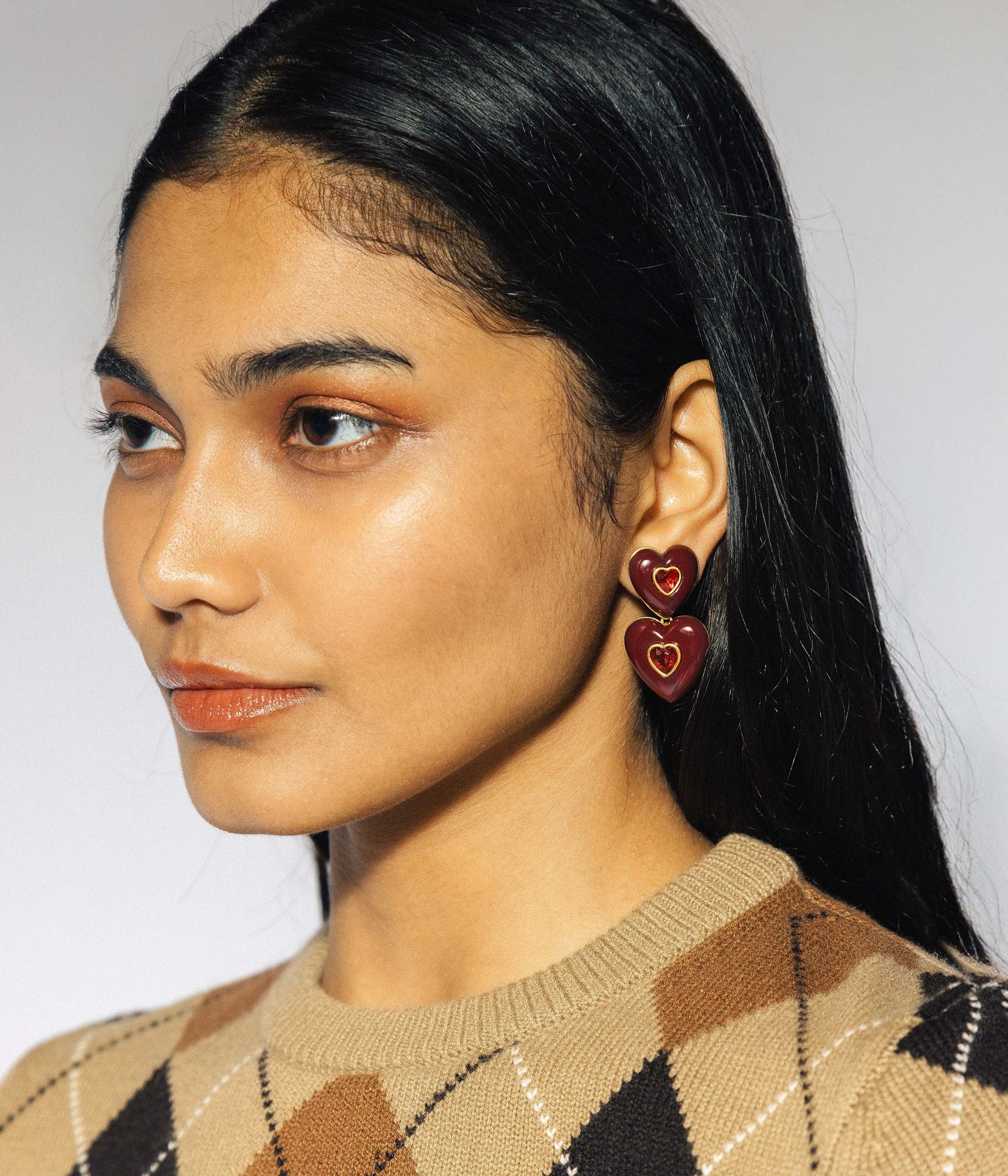 Elodie Earrings in Oxblood | Oxblood