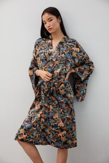 Ebru Silk Robe/Kimono | Multi