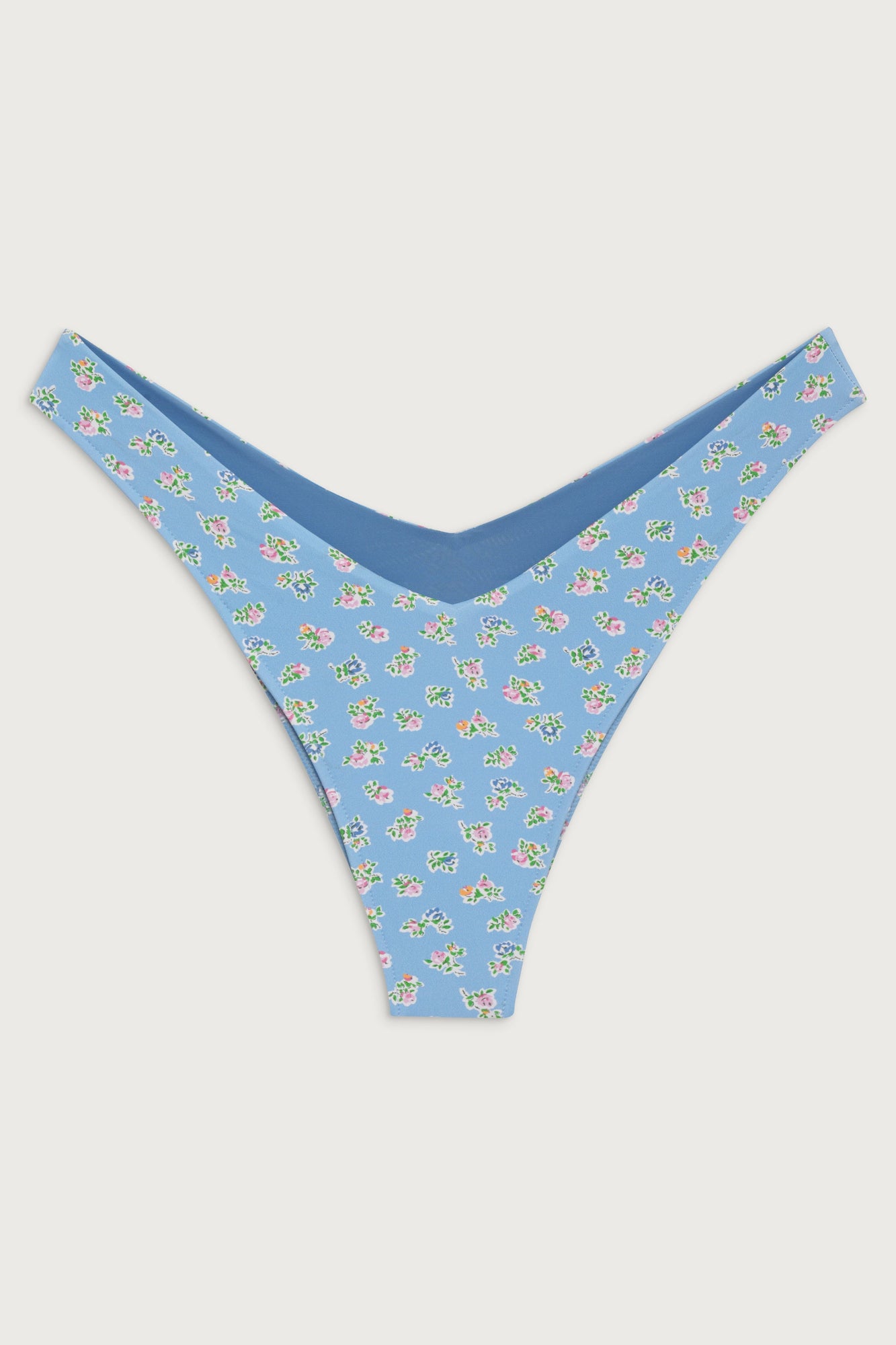 Enzo cheeky floral bikini bottom blue hawaii
