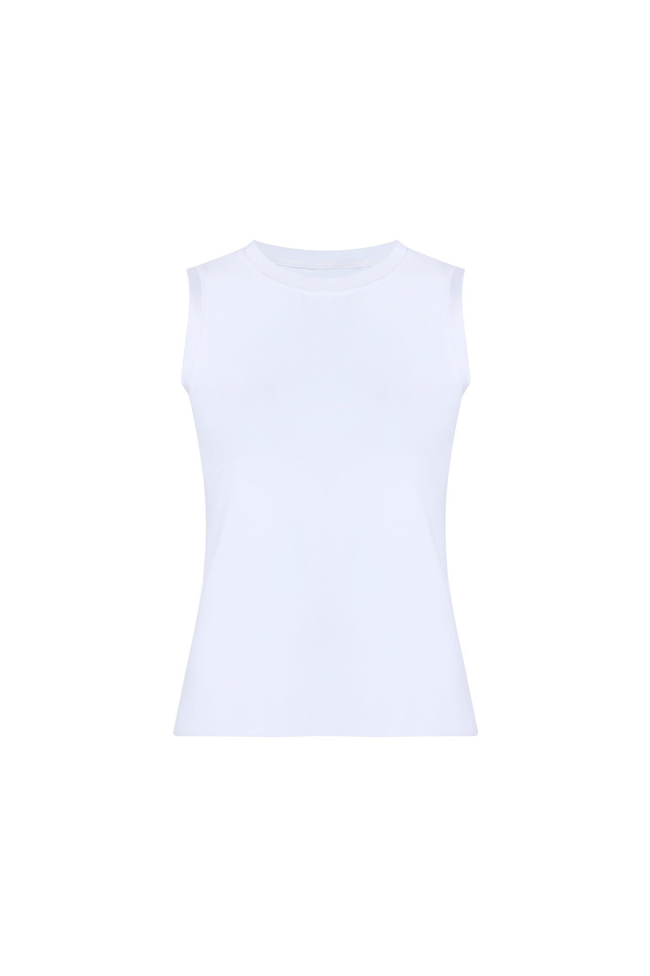 Essential Cotton Muscle Tee | White