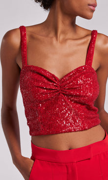 Estella Sequin Tank | Rouge