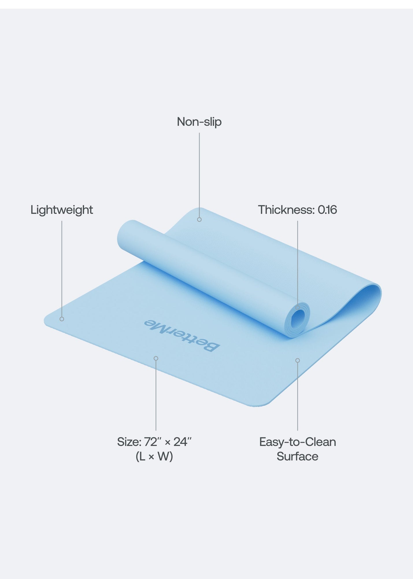 Everyday Exercise Mat | Serenity Blue