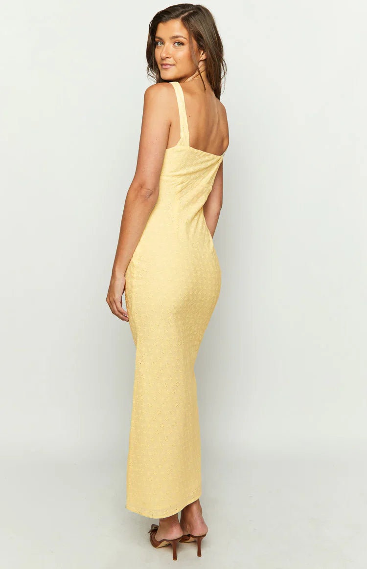 Evilia Midi Dress | Yellow