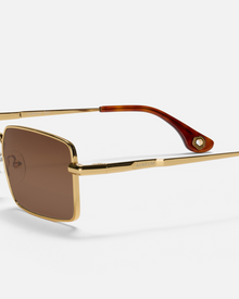 Eze Sunglasses | Gold | Smokey Grey Lens