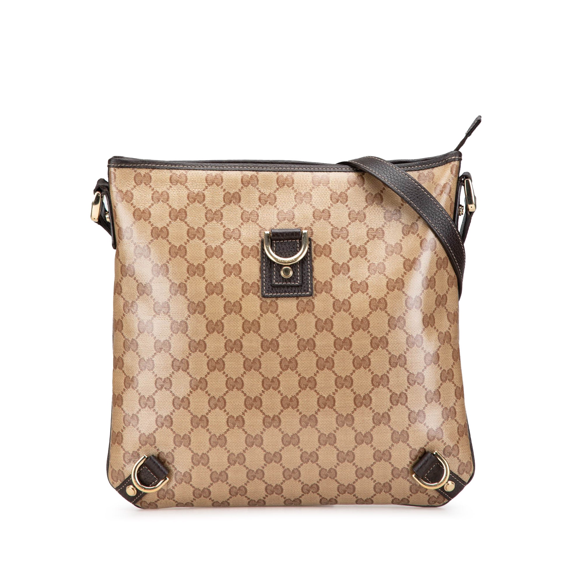 Gucci | Pre-Owned GG Crystal Abbey D Ring Crossbody | Brown