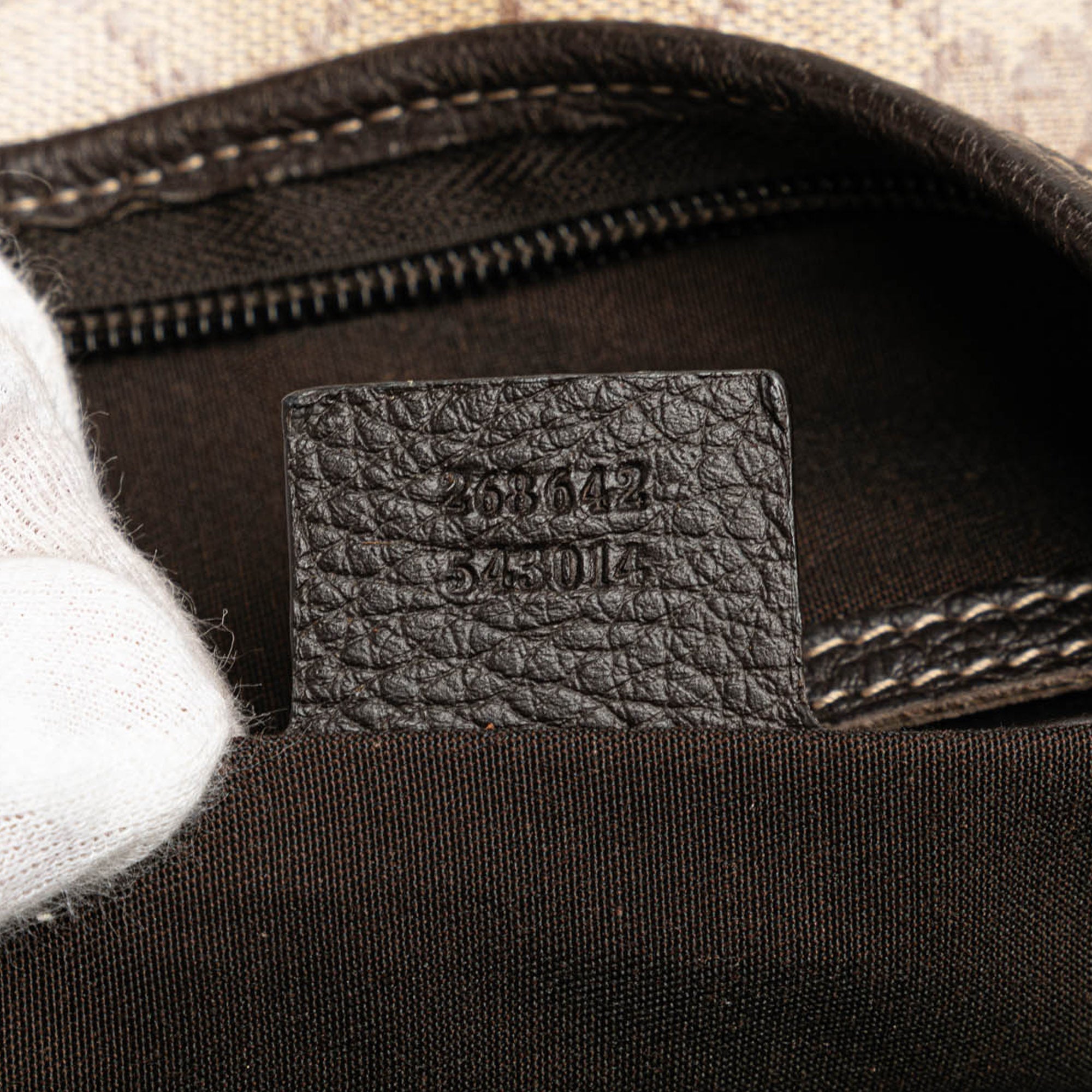 Gucci | Pre-Owned GG Crystal Abbey D Ring Crossbody | Brown