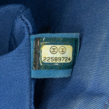 Chanel | Pre-Owned Mini Square Classic Calfskin Airline Flap | Blue/Dark Blue