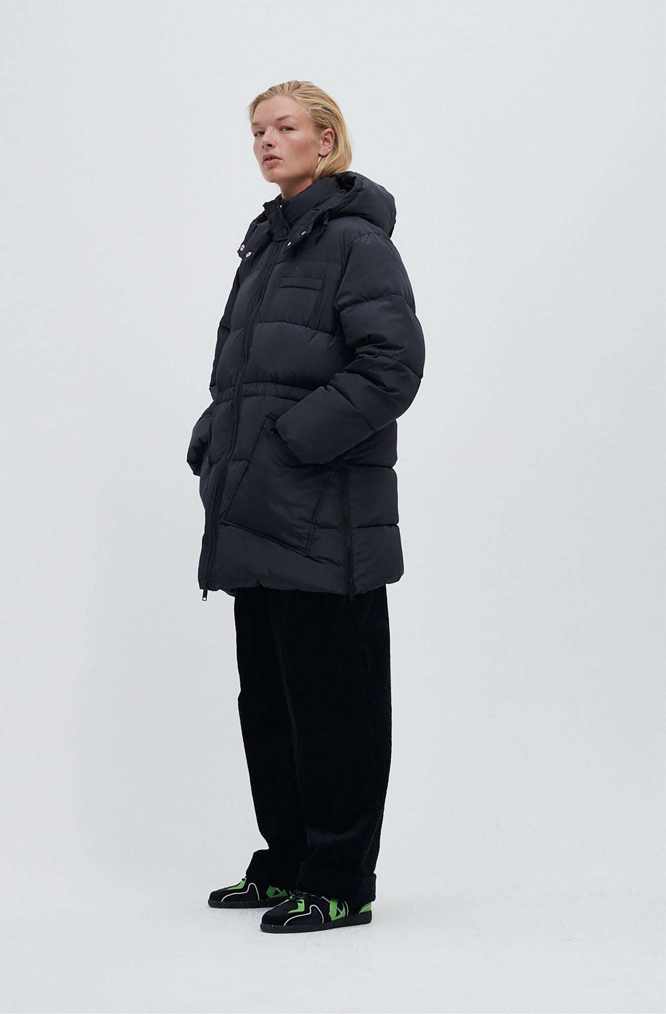 Oversized Puffer Midi Jacket | Phantom