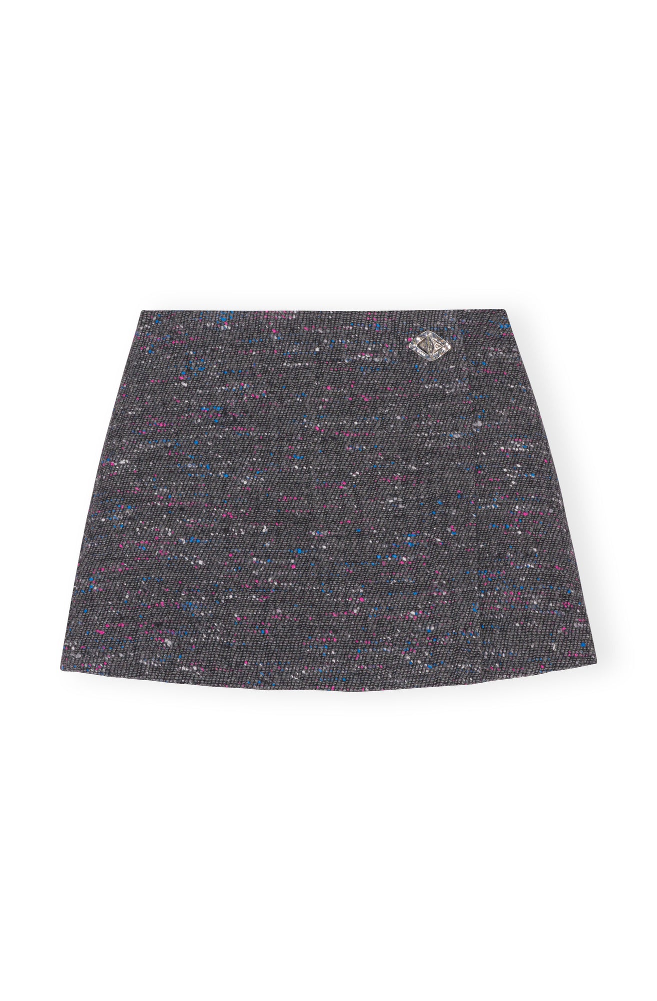 Multi Wool Mini Skirt | Phantom