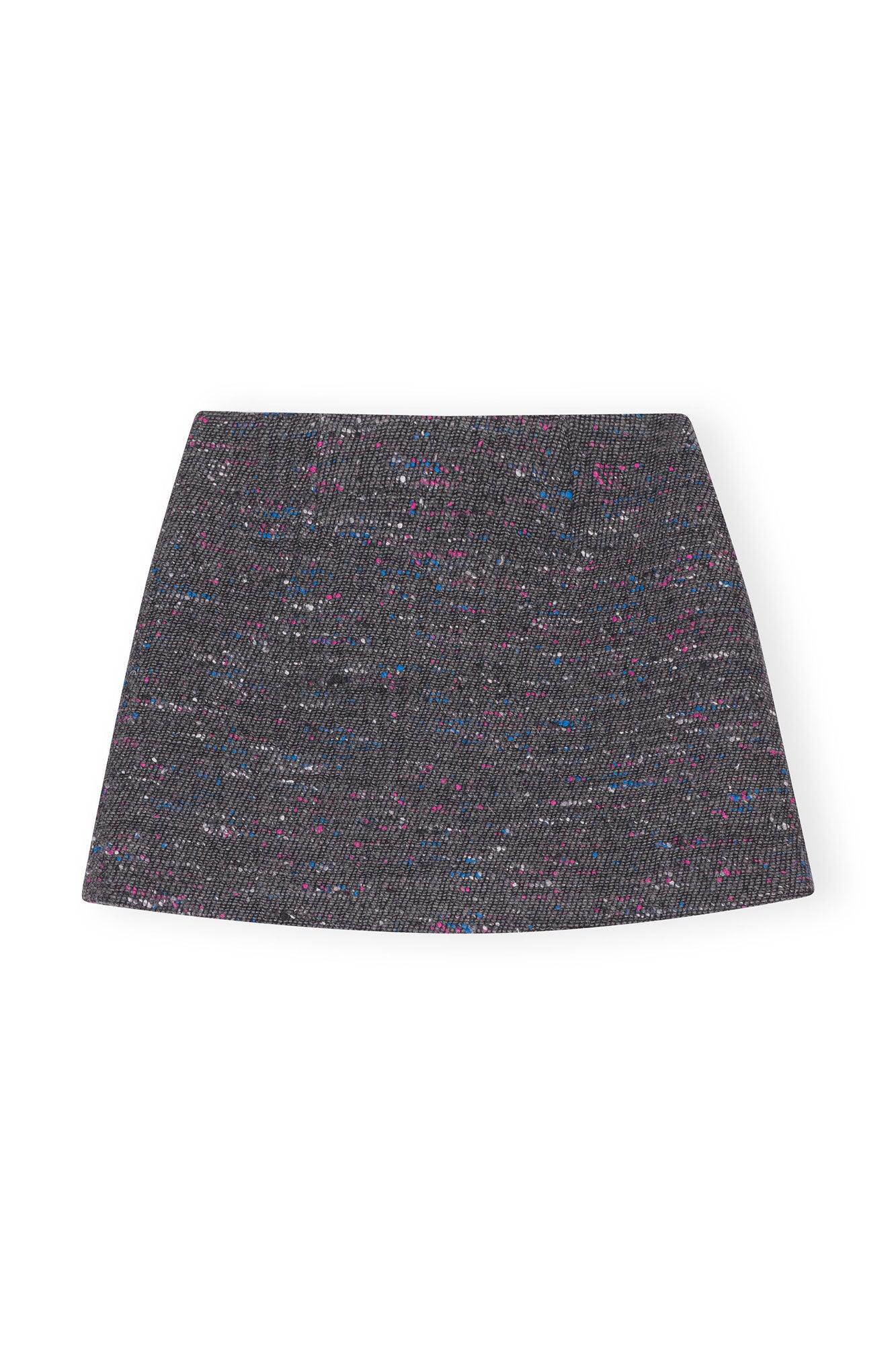 Multi Wool Mini Skirt | Phantom