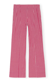 Stretch Seersucker Cropped Pants | Love Potion