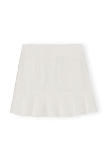 Slub Linen Mini Skirt | Egret
