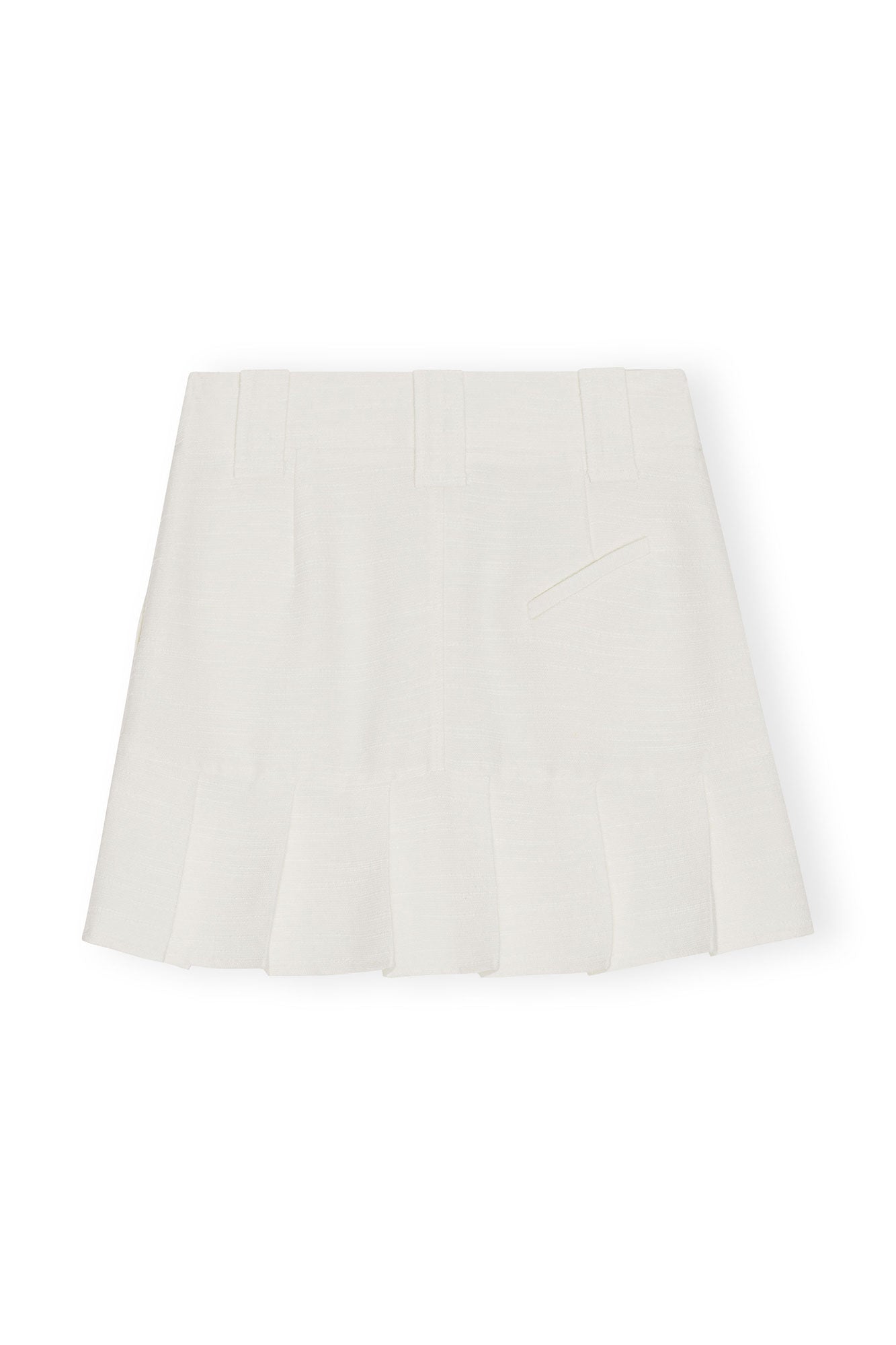 Slub Linen Mini Skirt | Egret