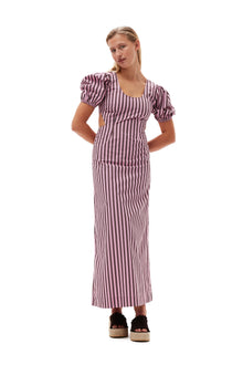 Stripe Cotton Cutout Dress | Bonbon