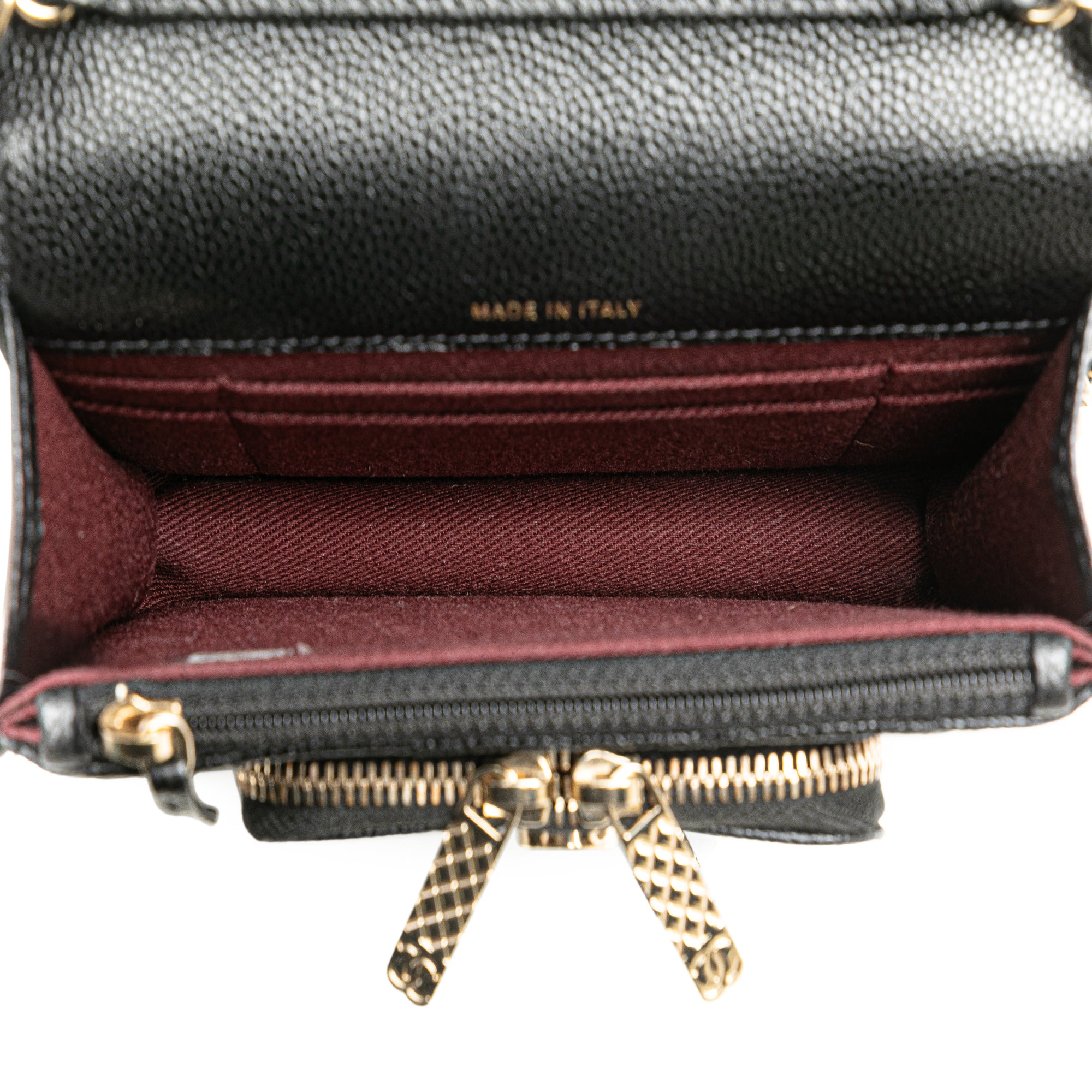 Chanel | Pre-Owned Mini Caviar Business Affinity Top Handle Bag | Black