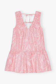 Textured Cloque Mini Dress | Bleached Mauve