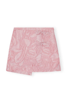 Textured Cloque Mini Skirt | Bleached Mauve
