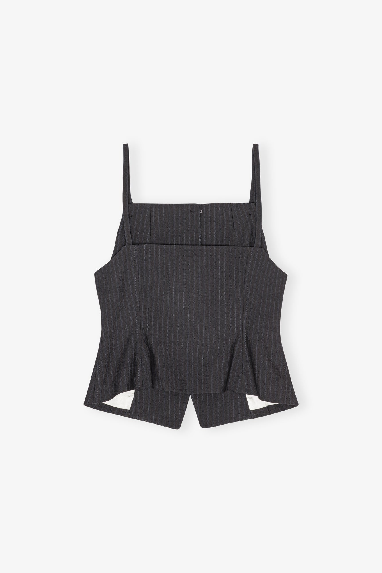 Melange Stripe Suiting Vest Top | Phantom