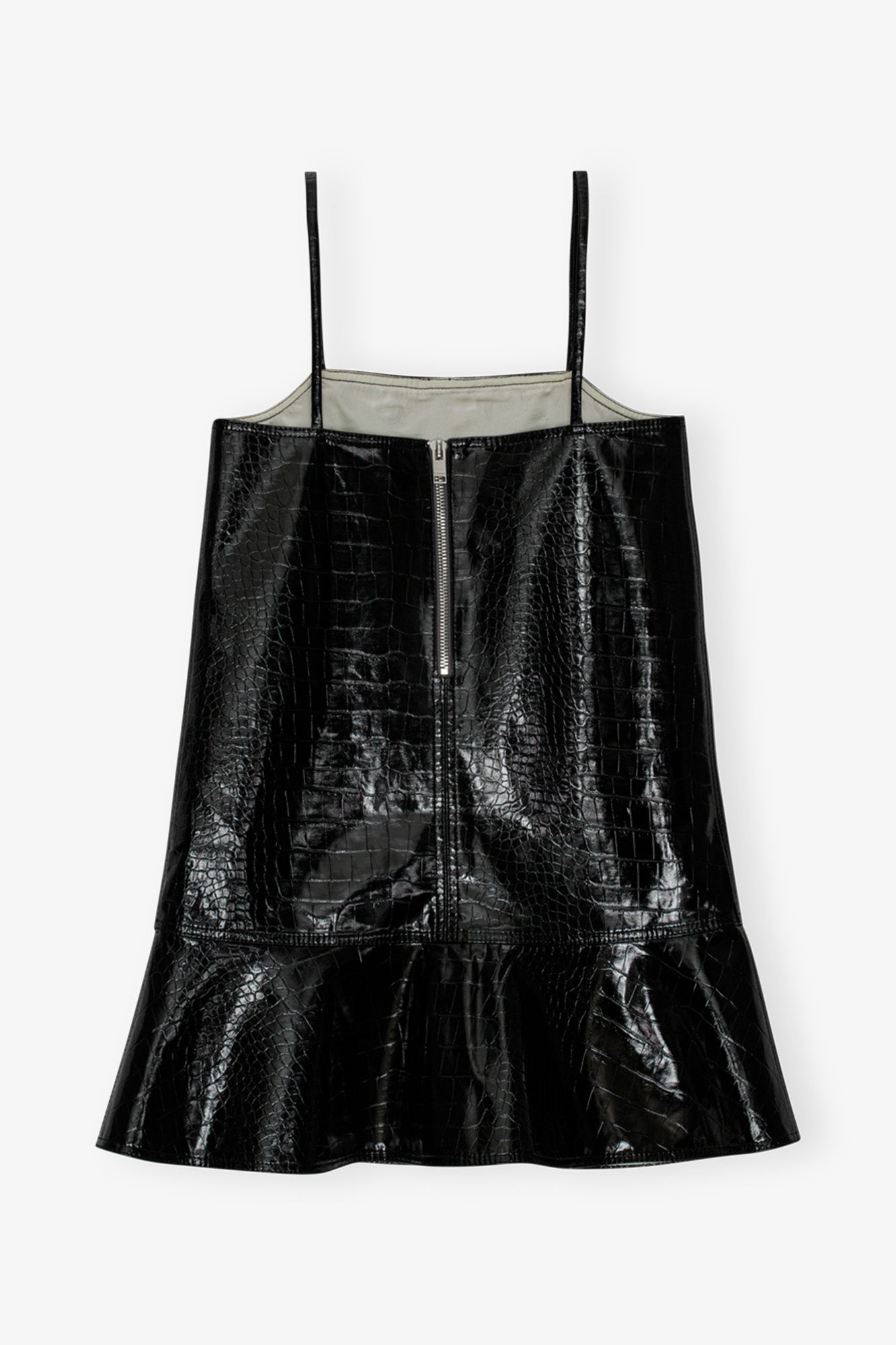 Future Coated Mini Dress | Black