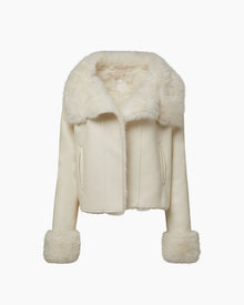 Faux Fur Coat | Ivory