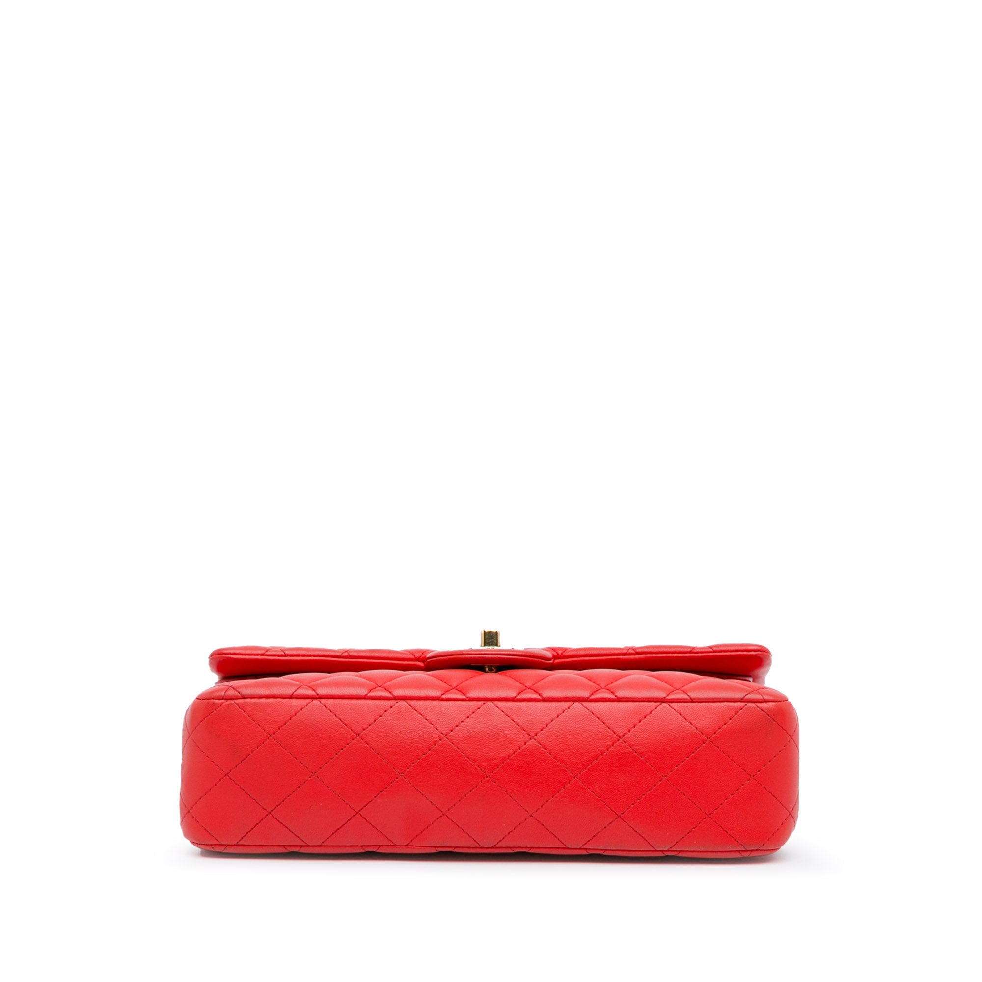 Chanel | Pre-Owned Medium Classic Lambskin Double Flap - II | Red