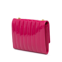 Saint Laurent | Pre-Owned Medium Patent Vicky Crossbody | Pink/Hot Pink
