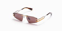 Unisex | Fixe - II Sunglass | Black Palladium - Matte Yellow Gold - Medium Brown Swirl | Dark Brown w/ Black Mirror