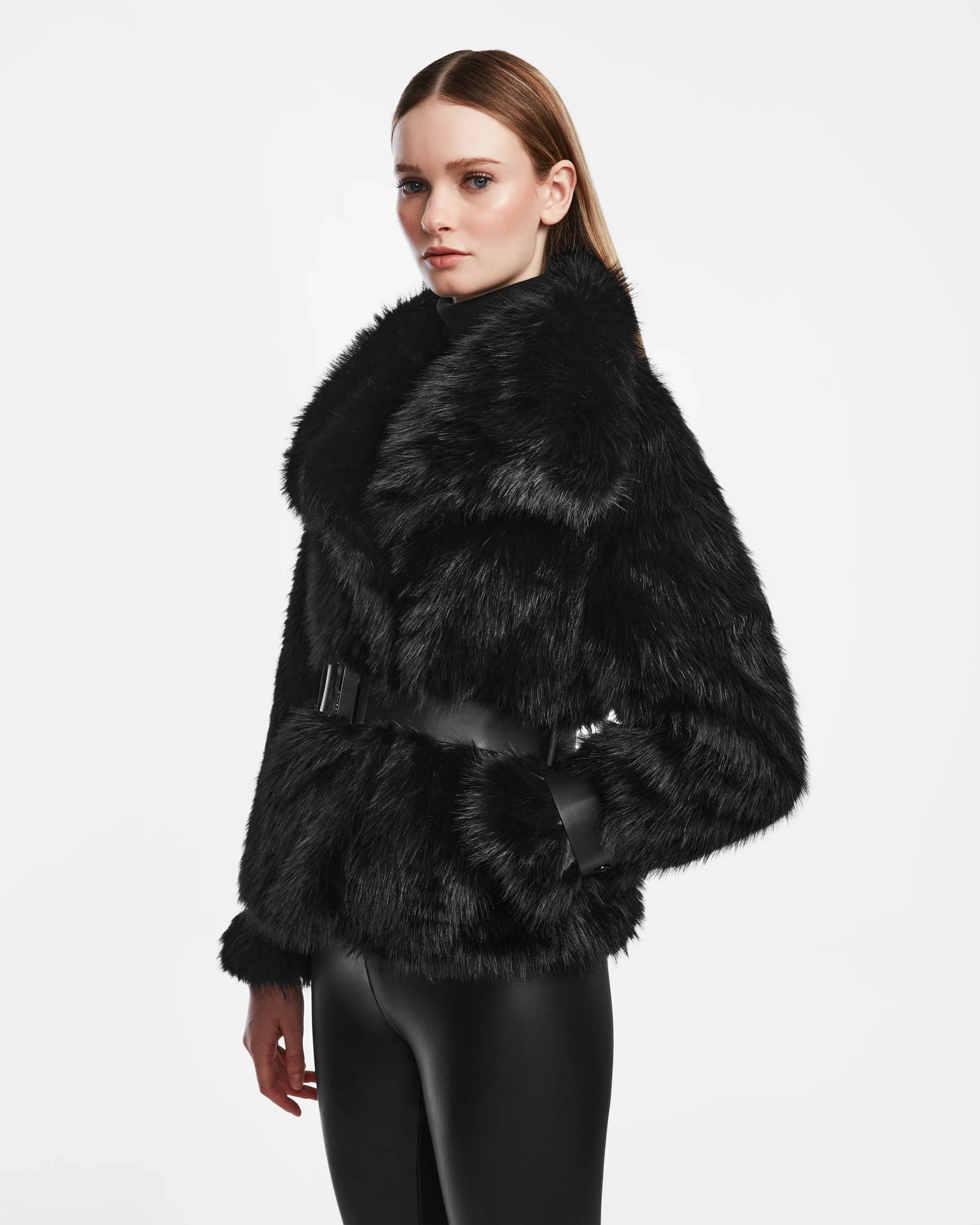 Women | CHLOE Faux Fur Jacket | Black