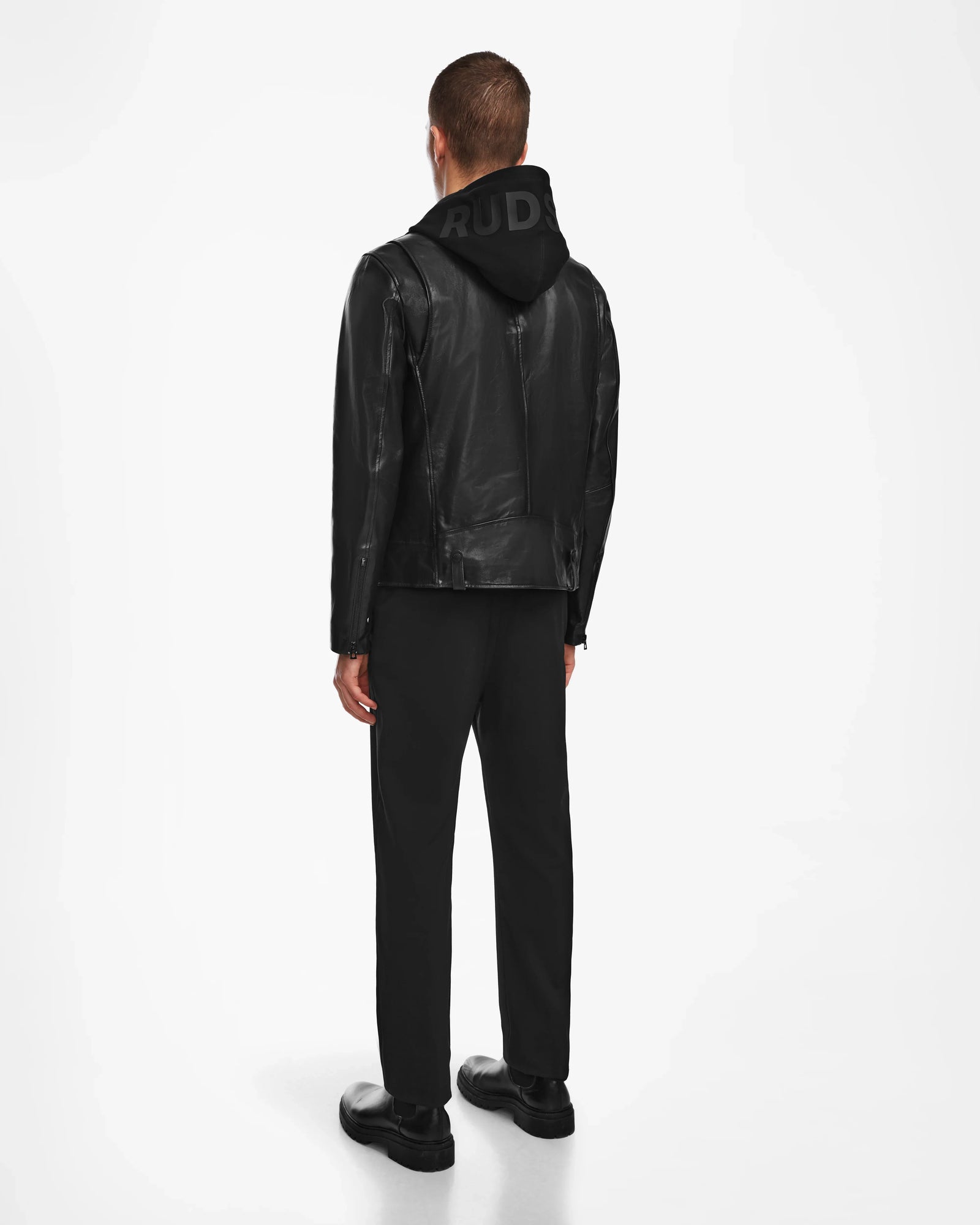 Men | MANUS Leather Jacket | Black