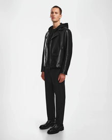 Men | MANUS Leather Jacket | Black