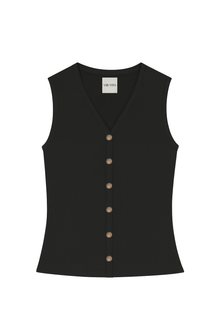 Flora Vest | Black