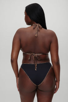 BELLA HADID Mackenzie Cheeky String Bikini Bottom Strawberry Polka Dot