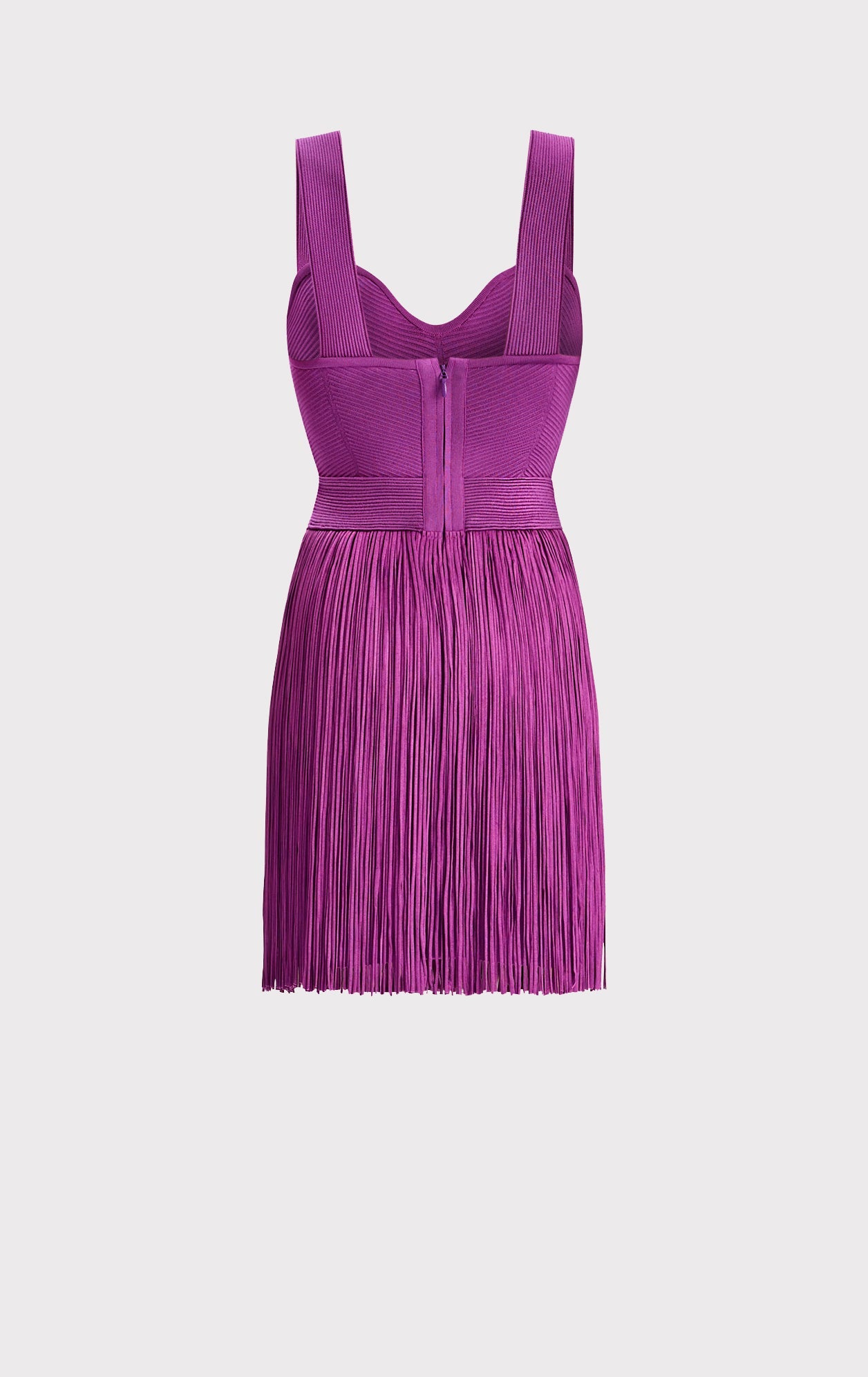 Fringe Ottoman Sweetheart Mini Dress | Mulberry