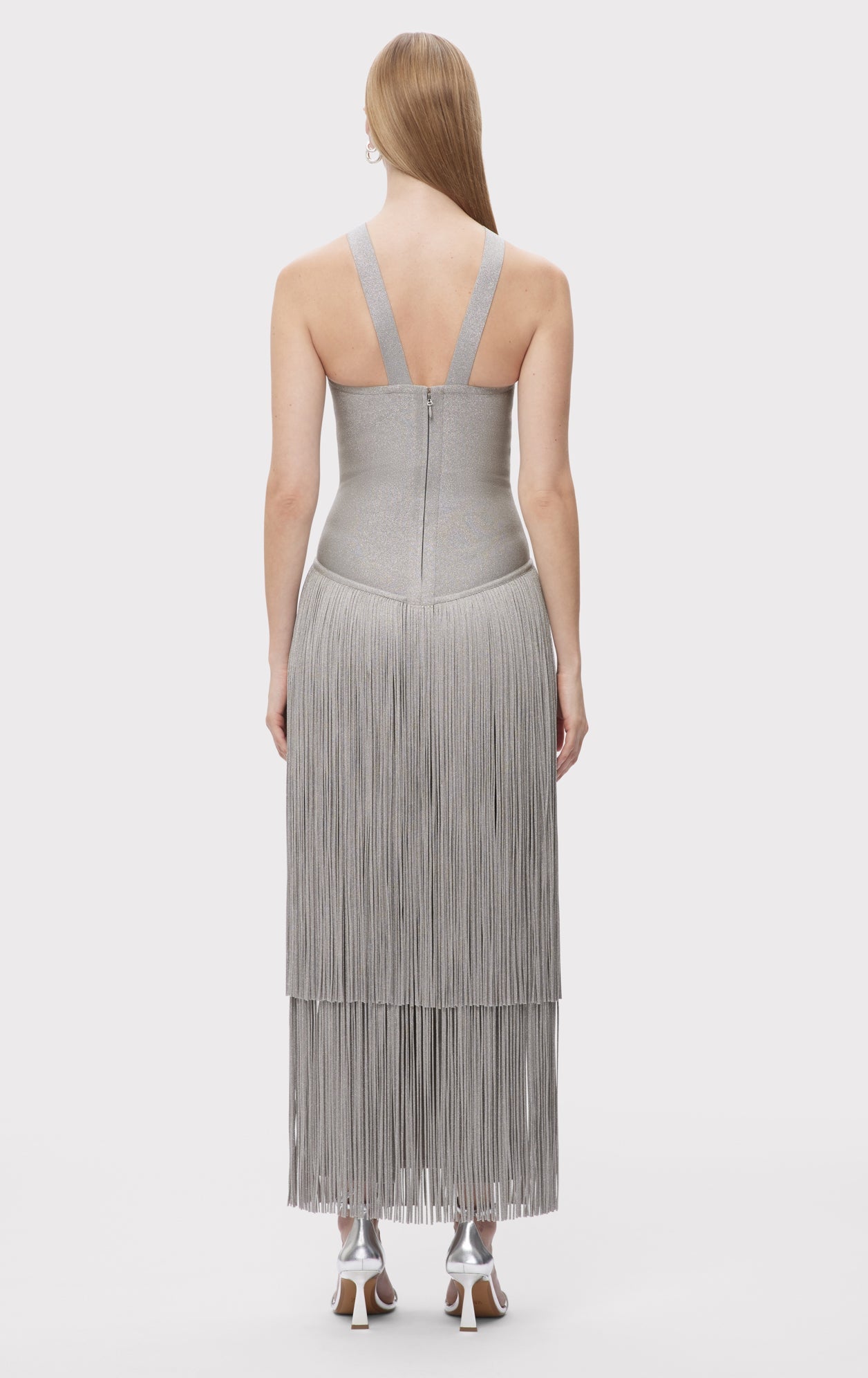 The Metallic Kennedy Gown | Metallic Silver