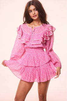 Rosamina Re-Edition Floral Mini Dress | Fuchsia Berry